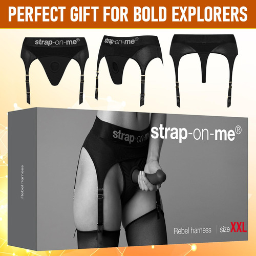 Arnés Para Lencería Strap-on-me Rebel, Malla Y Microfibra