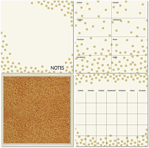 Wall Pops Wpe1503 Gold Confetti Organization Kit