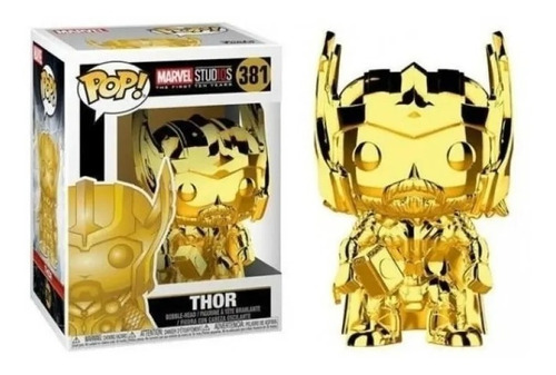 Funko Pop Marvel: The First 10 Years - Thor Cromado #381