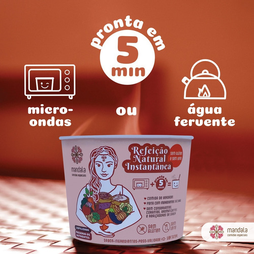 Imagem 6 de 8 de Risoto Integral Abóbora Chia Gengibre Sem Glúten Sem Leite