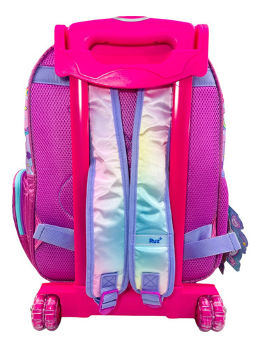 Mochila Escolar Con Carrito Unicornio Onix Charms, Primaria Para Niña Ruz Original