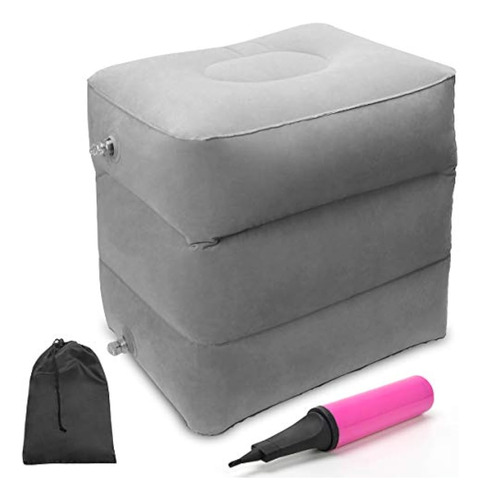 Almohada Para Reposapiés De Viaje, Ahier Cama Inflable Para 