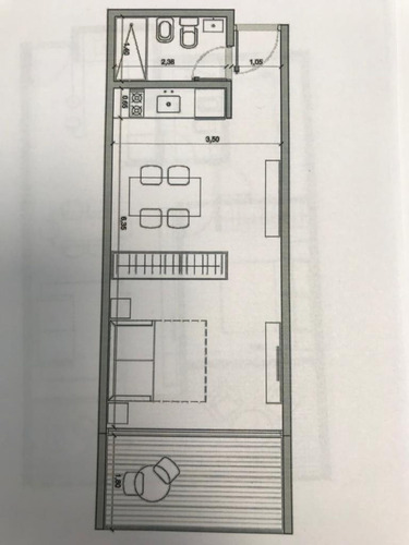 Monoambiente Premium (en Pozo) -r. De Escalada