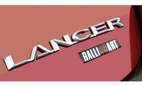 Emblema Mitsubishi Ralliart Triton, Pajero, Lancer Resinado