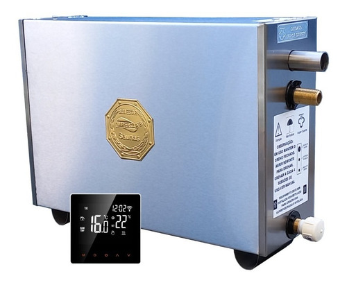 Sauna Vapor 18kw Inox C Painel Smart Trifásica 380v Impercap