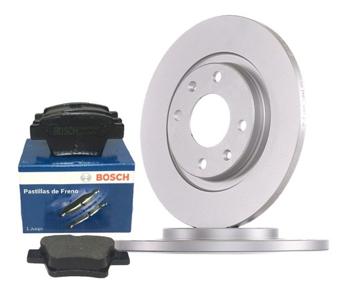 Imagen 4 de 6 de Discos De Freno Traseros + Pastillas Bosch Peugeot 307 1.6n