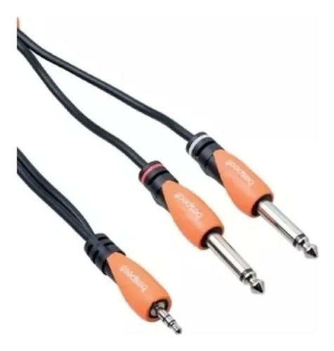 Cable Miniplug A 2 Plug Mono 1.8 Metros Bespeco Slymsj180