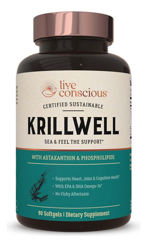 Suplemento Live Conscious Krillwel - Unidad a $2666