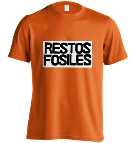 Remera Restos Fósiles #01 Rock Artesanal Planta Nuclear