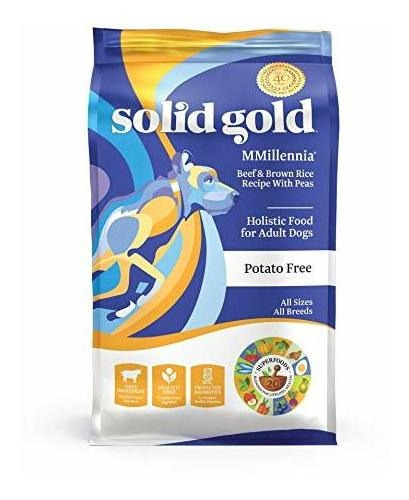 Solid Gold - Mmillennia Con Natural Beef, Brown Arroz Y Guis