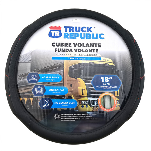 Cubrevolante Para Camion Negro Acolchado Truck Rep