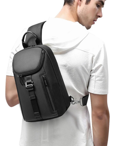 Pechera Morral Hombre Impermeable Deportivo Viaje Trabajo