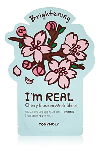 Tonymoly I'm Real Cherry Blossom Brightening Mask Sheet, Paq
