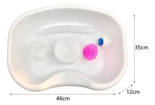 Lavabo Para Lavar El Cabello En La Cama Blanco