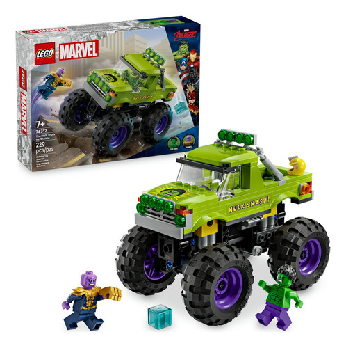 Figura Para Armar 76312 Camión De Hulk VS Thanos Marvel Con 2 Minifiguras Lego