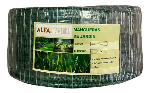 Manguera Mallaflex Agua 1/2 X 100 Mts