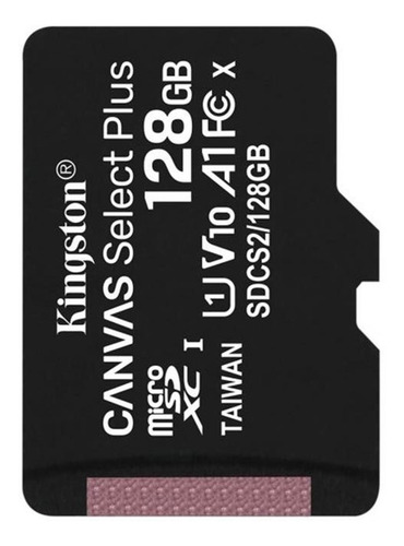 Imagen 3 de 5 de Micro Sd Canvas Select Plus 100r A1 C10 128gb + Adp Kingston