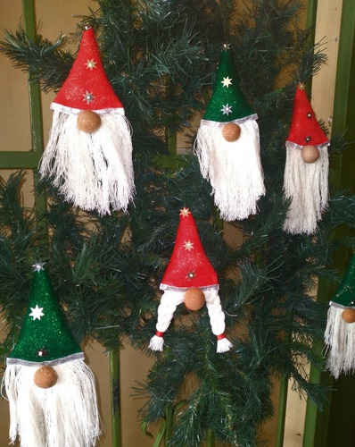 Adornos Navideños Para El Árbol Gnomos Muñecos