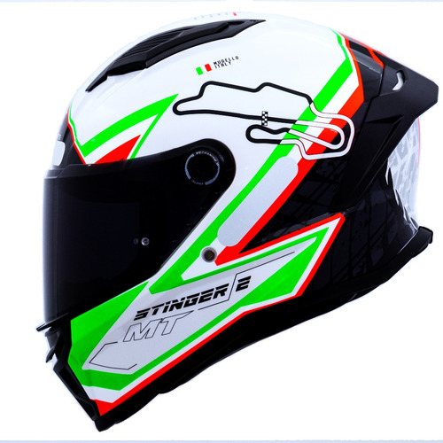 Capacete Mt Stinger2 Diversos Gráficos + Viseira *promoção*