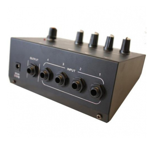 Imagen 2 de 5 de Mini Mixer Dj 4 Canales De Linea + Master - Naudio Mix400