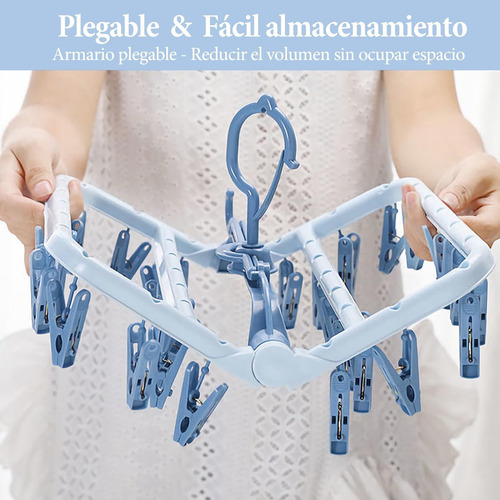 Portátil Plegables Plástico Estante De Secado Para Colgar