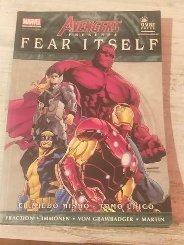 Avengers Fear Itself Tomo Único Marvel Comic 