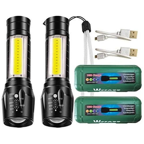 Linterna Led Recargable Usb Antorcha Mini Pequeña Luz ...