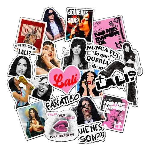 Stickers Lali Esposito X20 Pop Musica Souvenirs Regalos Deco