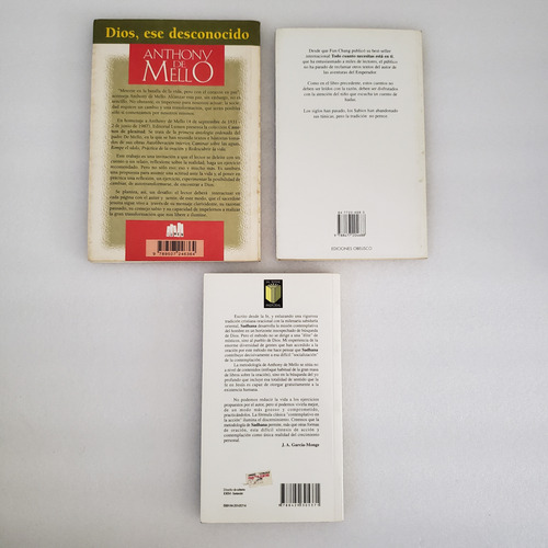 Libros Usado Anthony De Mello, Sadhana, Dios Ese Desconocido (Usado)