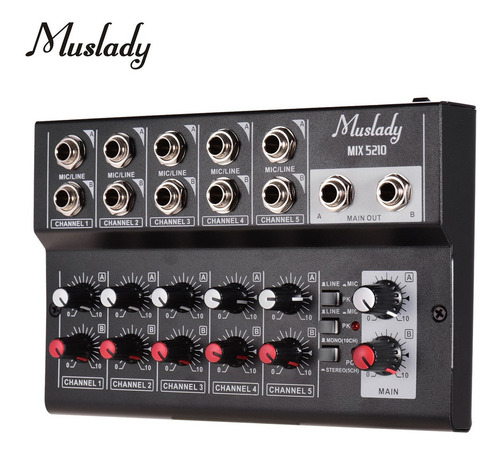 Muslady Mix5210 - Console De Mixagem De 10 Canais (dig Audio