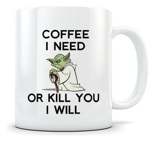 Yoda - Taza De Cerámica Blanca Para Café/té/cerveza 4