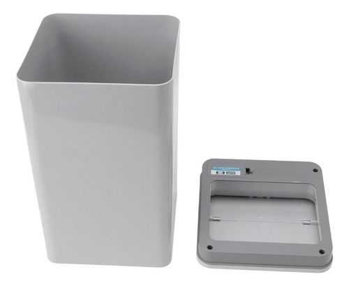 Cubo De Basura Gris Con Apertura Automática, Sensor De Escri