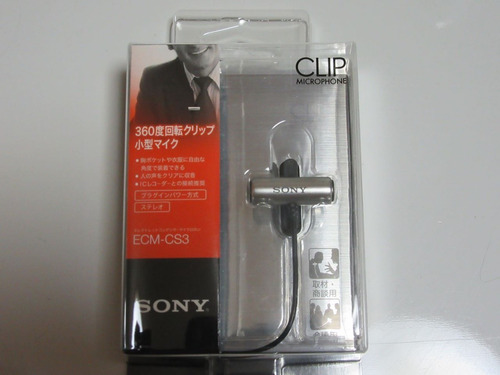 Microfone Sony Ecm-cs3 - Stereo Promoção