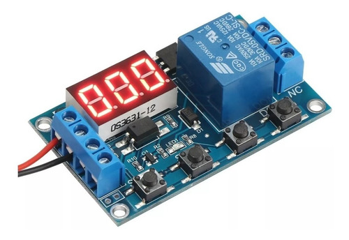Imagen 1 de 6 de Modulo Timer Relay Rele Temporizador De 0-999 Minutos 6-30v