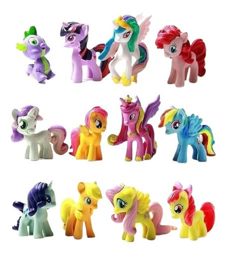 Set Figuras My Little Pony (12 Uni) 4-5cm