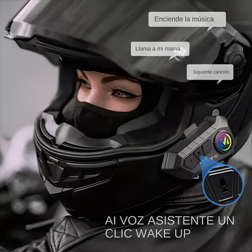 Intercomunicador Motos Bluetooth Para Casco Impermeables