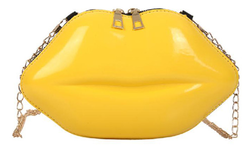 Bolsos Lips De Pvc Para Mujer, Bandoleras Con Cadena, Bandol