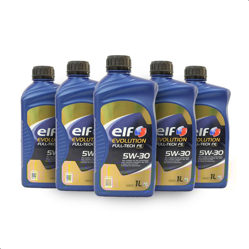 Kit 5 Elf Full Tech 5w30 Evolution 100% Sintético Com Dpf