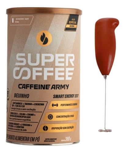 Supercoffee 3.0 Caffeine Army Super Coffe 380g + Mix Copo