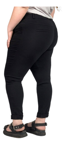 Pantalon Chupin De Bengalina Elastizada Talles Grandes Curvy