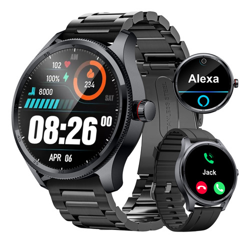Smartwatch 1.38'' Reloj Inteligente Llamadas Bluetooth Alexa