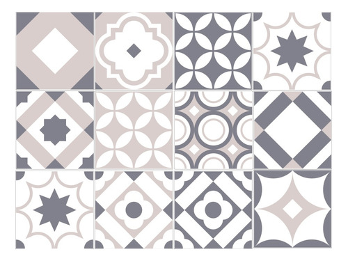 Azulejos Pack X 12 Decorativos 15x15 Autoadhesivos 