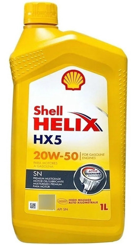 Aceite Motor 20w50 Mineral Shell Original Helix Hx5 1l