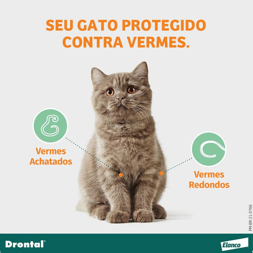 Vermífugo Drontal Gatos Até 4 Kg Com 4 Comprimidos Bayer Pet