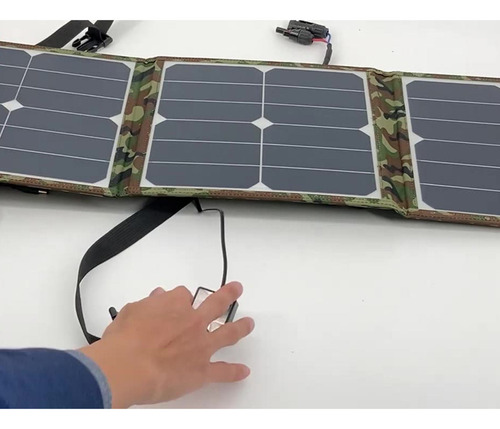 Imagen 9 de 11 de 100w 18v Kit De Panel Solar Plegable Portátil Cargador De
