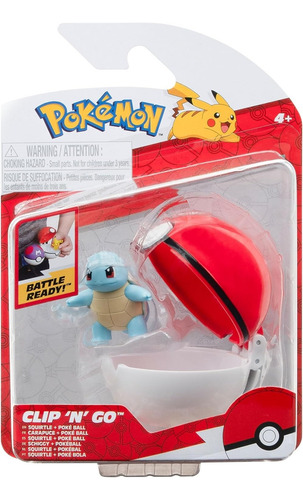 Squirtle Con Pokeball Figura De Colección+tarjeta De Regalo