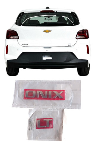 Kit Emblema Letreiro Cromado P/ Mala Onix Lt 2020 A 2025