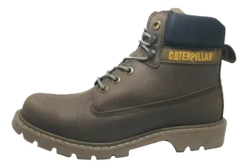 Borcego Caterpillar Hombre Cuero Bota Marron Augusto