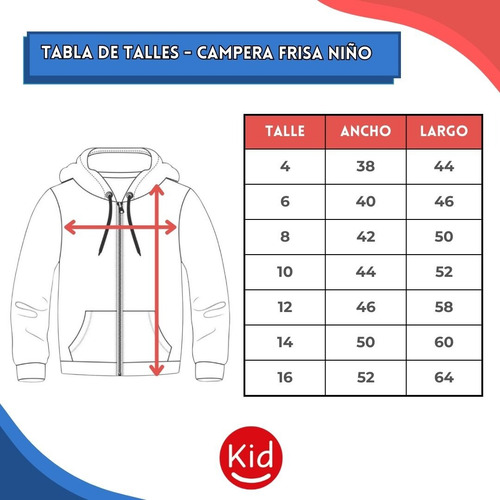 Campera Algodon Premium Frisado De Niño Niña-champ-kiding C3