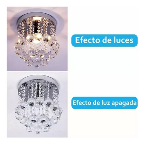 Lámpara Colgante Mini Candelabro Luz Decoración Casa